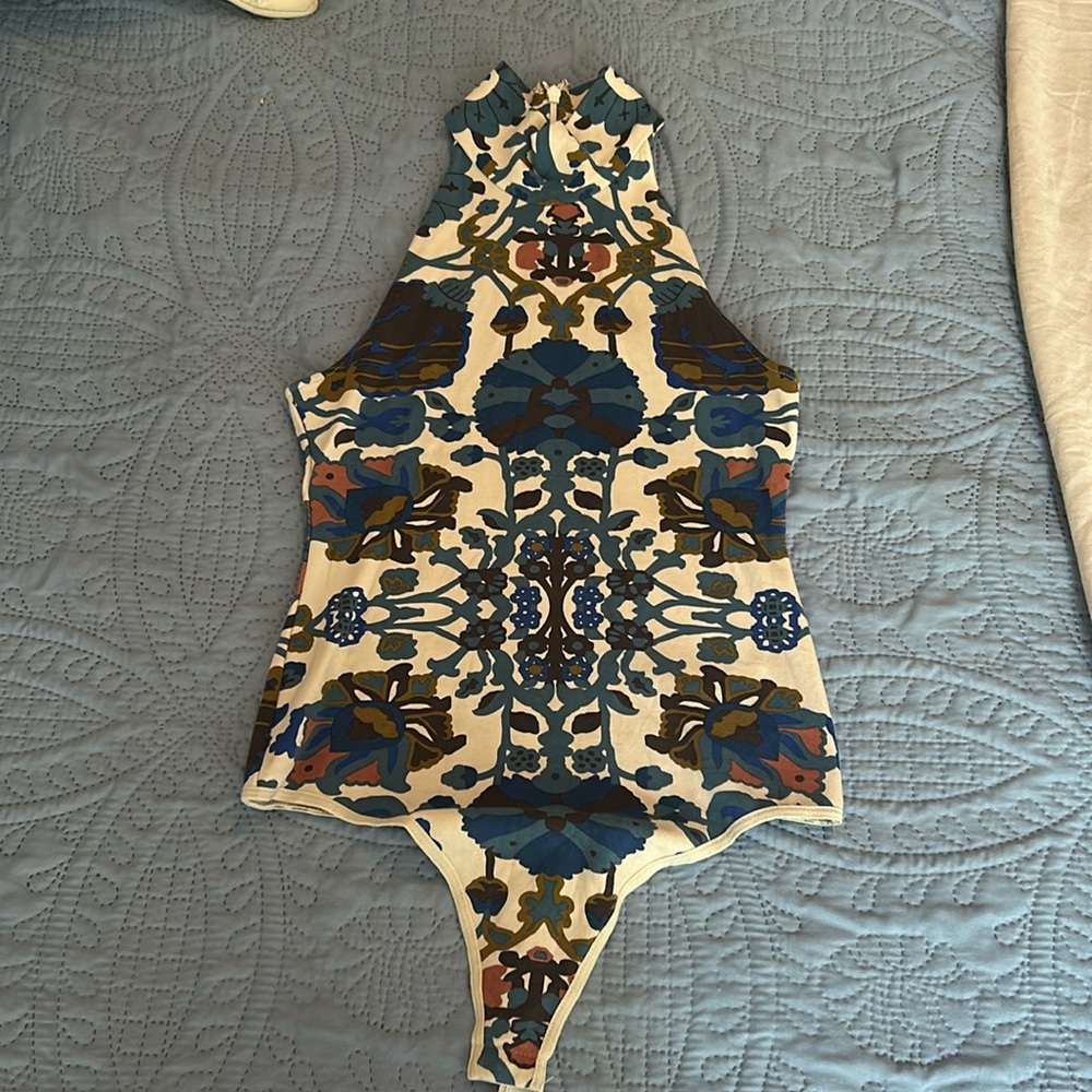 Free People mock neck bodysuit